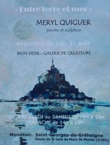 ENTRE TERRE ET MER. Peinture et Sculpture à Mondesir 35610 ENTRE TERRE ET MER. Peinture et Sculpture à Mondesir 35610